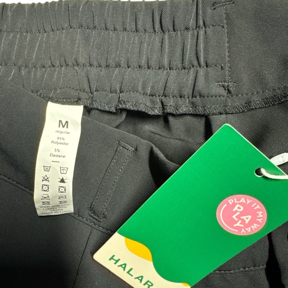 Halara High Waist Black Wide Leg Pleated Trousers Chic Elegance Stretch M - Picture 7 of 7